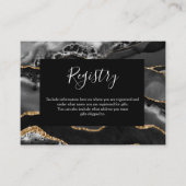 Registry Kaart Formal Classic Zwart Agaat Goud (Voorkant)