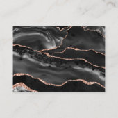 Registry Kaart Formal Classic Zwart Agaat Roos Gou (Achterkant)