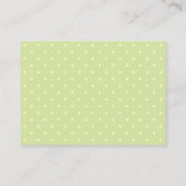 Registry Kaart - Groene en Gele Polka Dots (Achterkant)