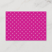 Registry Kaart - Groene en Roze Polka Dots (Achterkant)