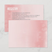 REGISTRY KAART ombre waterverf eenvoudige koraalro (Voorkant / Achterkant)