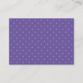 Registry Kaart - Paarse Polka Dots (Achterkant)