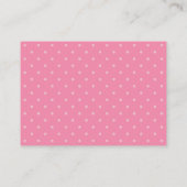 Registry Kaart - Roze Polka Dots (Achterkant)