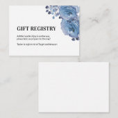 Registry Kaart voor Baby shower Gift Registry (Voorkant / Achterkant)