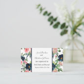 Registry Kaarten Wedding Enclosure Kaart Floral Visitekaartje (Staand voorkant)