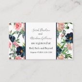 Registry Kaarten Wedding Enclosure Kaart Floral Visitekaartje (Voorkant)