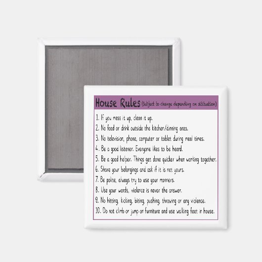 Reglement van het Parlement Magneet (Voorkant / Achterkant)