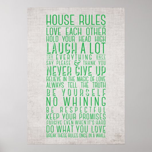 Reglement van het Parlement Poster (Voorkant)