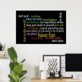 Reglement van het Parlement Poster (Thuiskantoor)