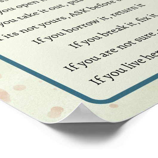 Reglement van het Parlement Poster (Hoek)