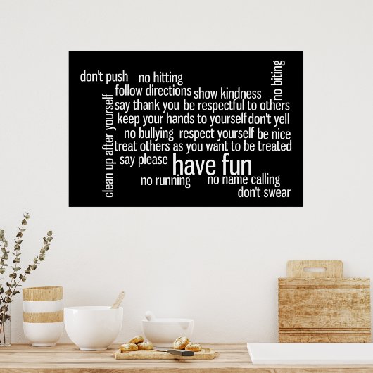 Reglement van het Parlement Poster (Keuken)