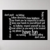 Reglement van het Parlement Poster (Voorkant)