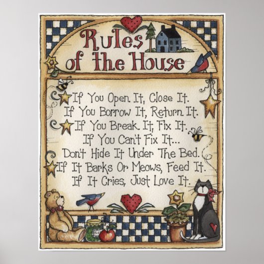 Reglement van het poster van het Huis (Voorkant)