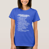 Regles pour un rv avec ma fille t-shirt (Voorkant)