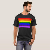 Regnbågsflaggan // Rainbow flag T-shirt (Voorkant volledig)