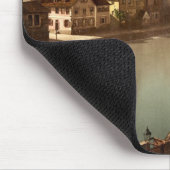 Regnitz en Michaelsberg Bamberg Bavaria Duitsland Muismat (Hoek)