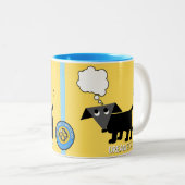 Rego Berto's "Dream Big" tweekleurige mok (Voorkant rechts)