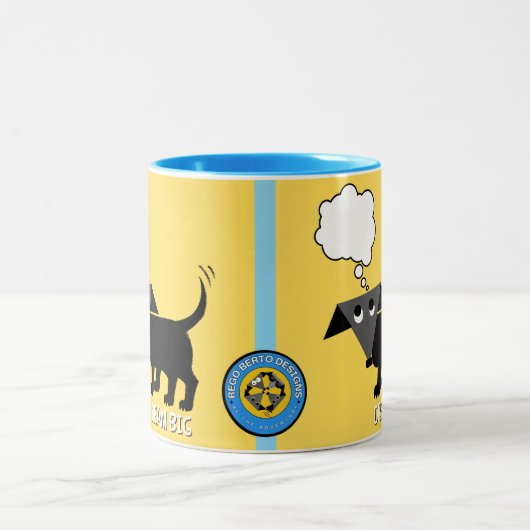 Rego Berto's "Dream Big" tweekleurige mok (Center)