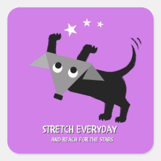 Rego Berto's "Stretch Everyday" Vierkante Sticker