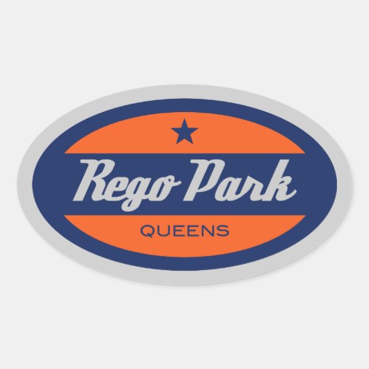 Rego Park Ovale Sticker (Voorkant)