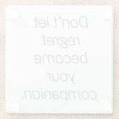 Regret Glass Onderzetter (Achterkant)
