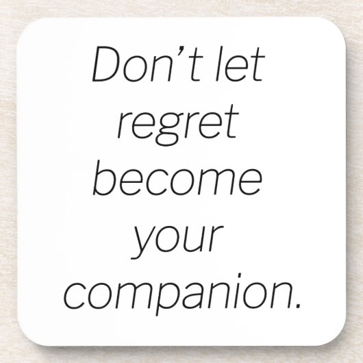 Regret Hard Plastic Onderzetter (Voorkant)