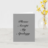 Regret wenskaart kaart (Gele Bloem)