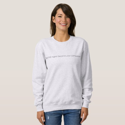 Regret Women's Basic Sweatshirt (Voorkant volledig)
