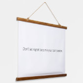 Regret Wood met wandbekleding Hangend Wandkleed (Gebogen)