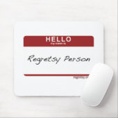 Regretsy Nametag Muismat (Met muis)