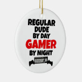 Regular Dude van Day Gamer by Night Keramisch Ornament (Rechts)