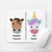 Regular VS Esl Teacher Mousepad Muismat (Met muis)