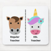 Regular VS Esl Teacher Mousepad Muismat (Voorkant)