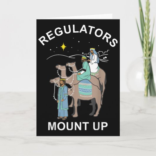 Regulator Mount Cute Up Christmas Three Kings Rein Kaart (Voorkant)
