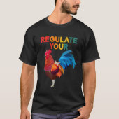Reguleer de  Pro-keuze van uw Rooster Retro T-shirt (Voorkant)