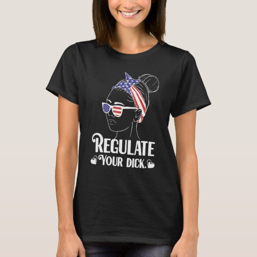 Reguleer je D ck American Flag Bow Stropdas Pro Ch T-shirt (Voorkant)