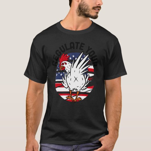 Reguleer je feministe over voortplantingsrechten v t-shirt (Voorkant)