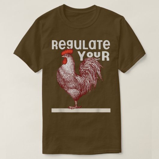 Reguleer uw Rooster Red Pro-keuze Mijn lichaam Mij T-shirt (Design voorkant)