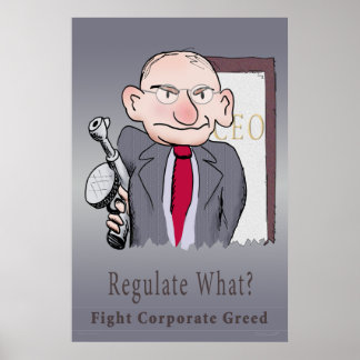 Reguleer wat? CEO-Poster Poster