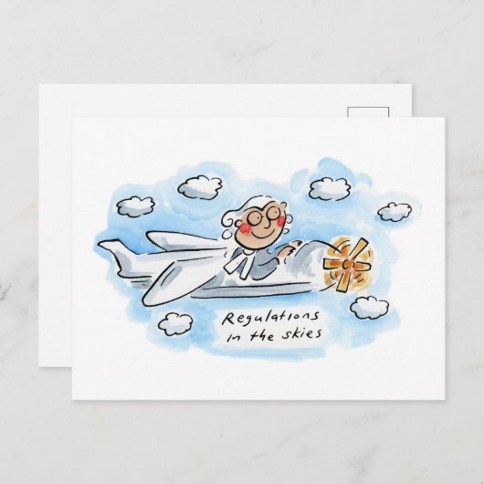 Regulering in het luchtruim briefkaart (Voorkant / Achterkant)