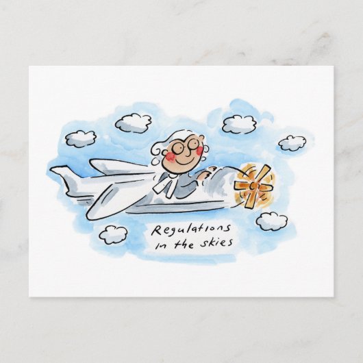 Regulering in het luchtruim briefkaart (Voorkant)