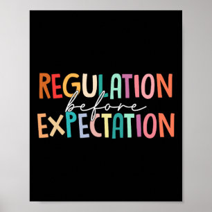 Regulering voor Verwachting Autisme Speciaal Onder Poster