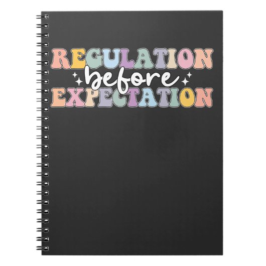 Regulering voor verwachting Groovy Notitieboek (Voorkant)