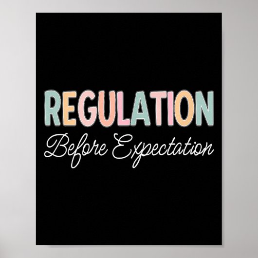 Regulering voor Verwachting Poster (Voorkant)