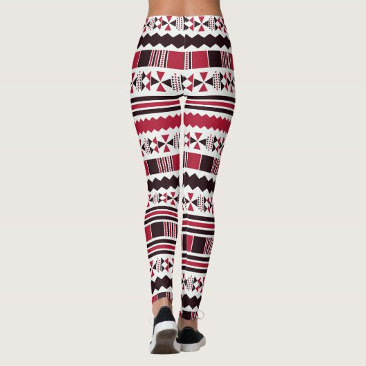Reguliere kleur Tribal Leggings (Achterkant)