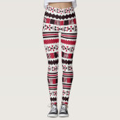 Reguliere kleur Tribal Leggings (Voorkant)