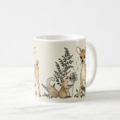 Reh und Eichhörnchen Kaffeetasse Koffiemok (Voorkant rechts)