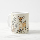 Reh und Eichhörnchen Kaffeetasse Koffiemok (Voorkant links)
