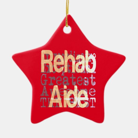 Rehab Aide Extraordinaire Keramisch Ornament (Voorkant)
