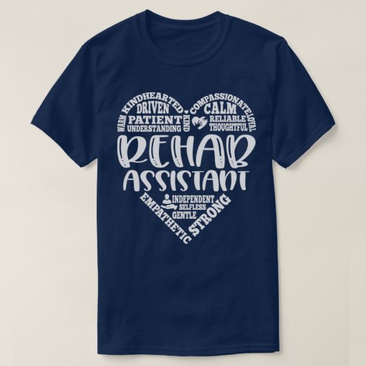 Rehab assistent rehab t-shirt (Design voorkant)